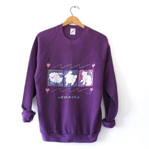 Vintage Nebraska Animal Sweatshirt Large